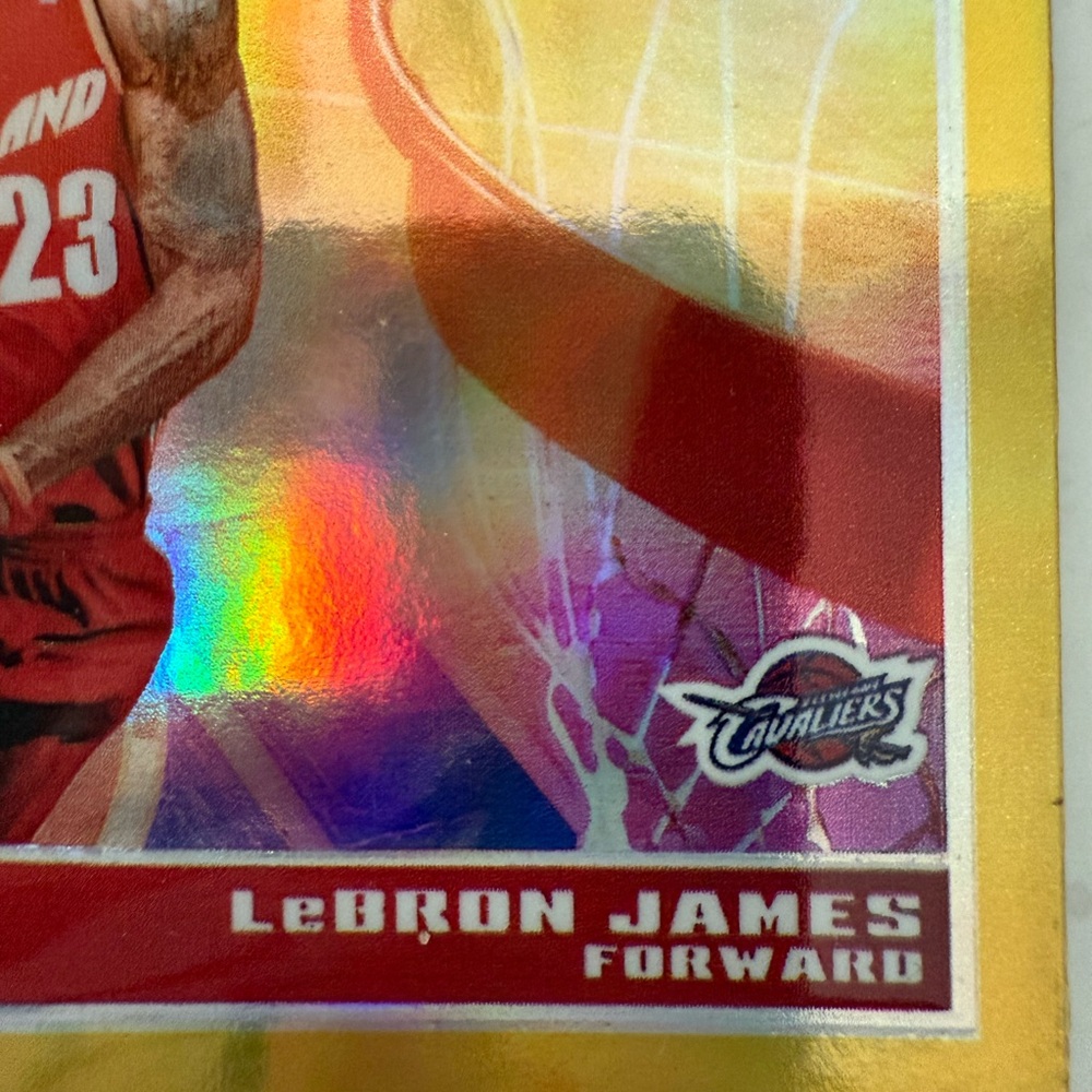2009 topps chrome lebron James gold refractor 15/50 - Picture 7 of 12